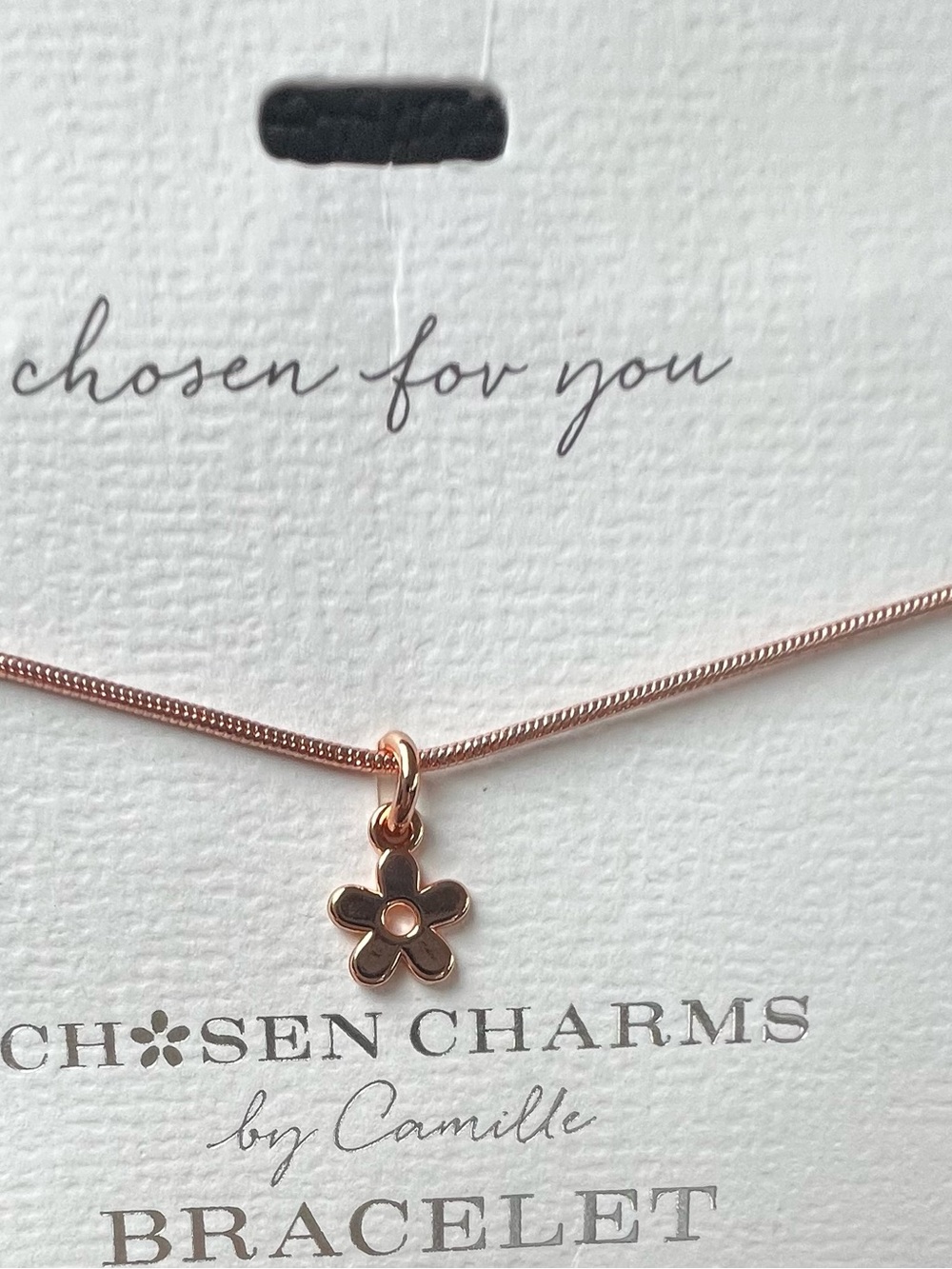 Chosen Charms by Camille Rose Gold Flower Pendant Necklace